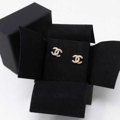 CC Crystal Earrings Gold