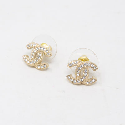 CC Crystal Earrings Gold