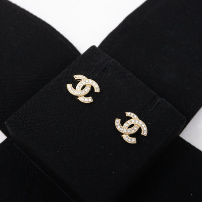 CC Crystal Earrings Gold
