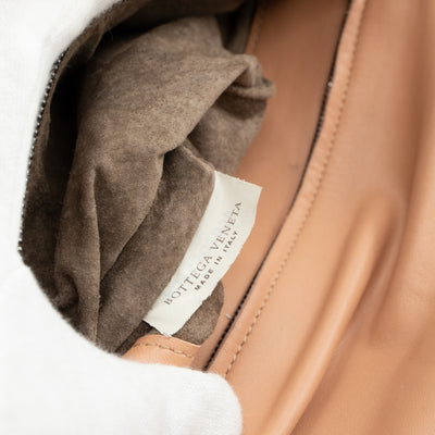 Intrecciato Two Way Shoulder Bag Beige Leather