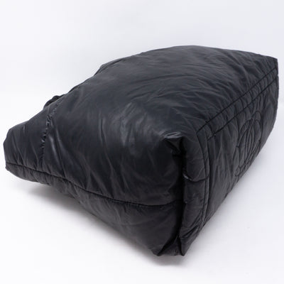 Coco Cocoon Black Quilted Nylon Tote