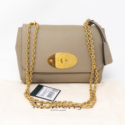Lily Small Solid Grey Leather