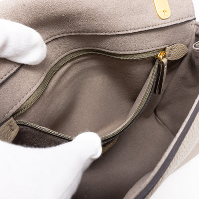 Lily Small Solid Grey Leather