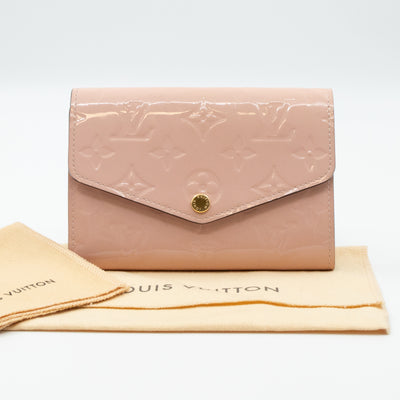 Sarah Compact Wallet Vernis Rose Ballerine