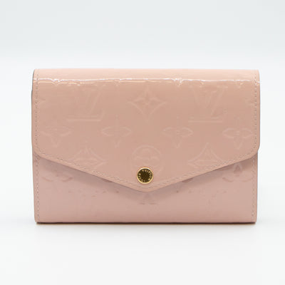 Sarah Compact Wallet Vernis Rose Ballerine