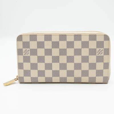 Zippy Organizer Wallet Damier Azur