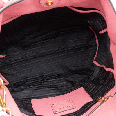 Large Shopping Tote Pink Leather
