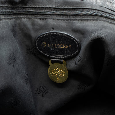Alexa Oversized Black Leather