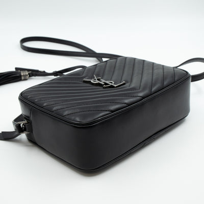 Monogram Lou Medium Crossbody Black Leather