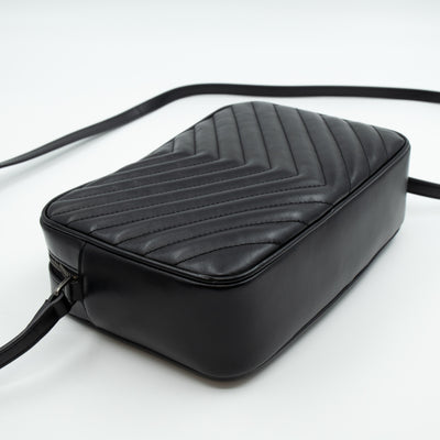 Monogram Lou Medium Crossbody Black Leather