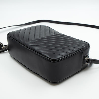 Monogram Lou Medium Crossbody Black Leather