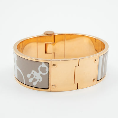 Hinged Bracelet White Rose Gold