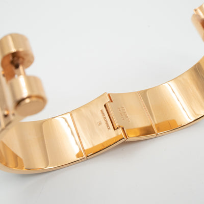 Hinged Bracelet White Rose Gold