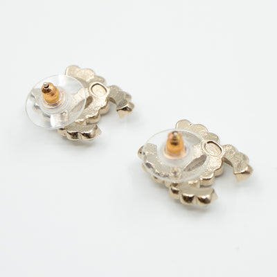 CC Crystal Earrings Light Gold
