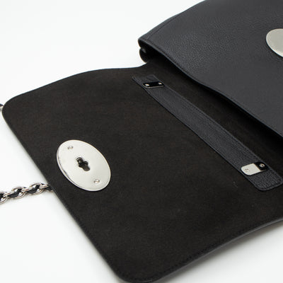 Lily Medium Black Leather