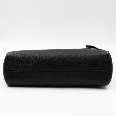 Lily Medium Black Leather