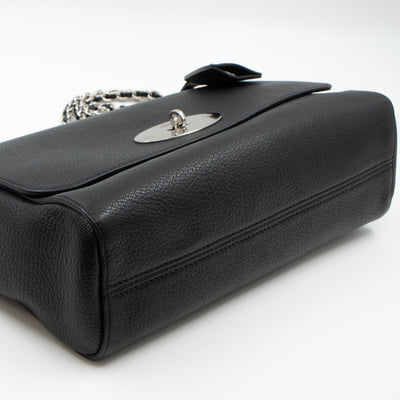 Lily Medium Black Leather