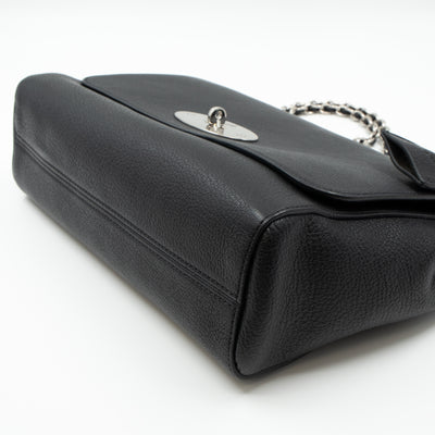 Lily Medium Black Leather