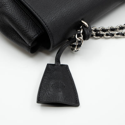 Lily Medium Black Leather