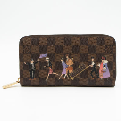 Zippy Wallet Damier Ebene Illustre