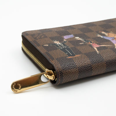 Zippy Wallet Damier Ebene Illustre