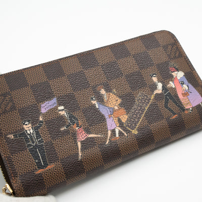 Zippy Wallet Damier Ebene Illustre
