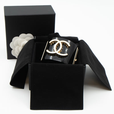 CC Wide Cuff Bracelet Black