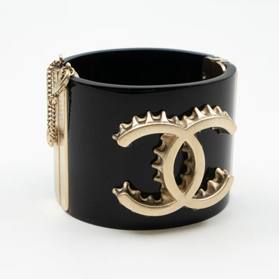 CC Wide Cuff Bracelet Black