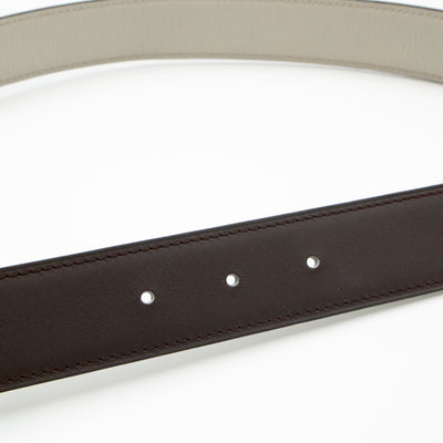 H Buckle & Reversible Leather Belt 90