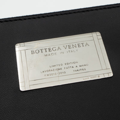 Intrecciato Cabat Tote Large Black Leather
