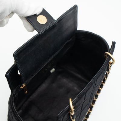 Rise-On Tote Chocolate Bar Black Cotton