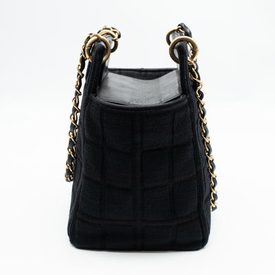 Rise-On Tote Chocolate Bar Black Cotton