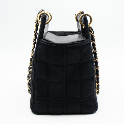 Rise-On Tote Chocolate Bar Black Cotton