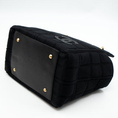 Rise-On Tote Chocolate Bar Black Cotton