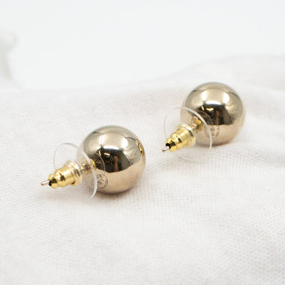 CC Sphere Earrings Light Gold