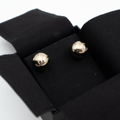 CC Sphere Earrings Light Gold