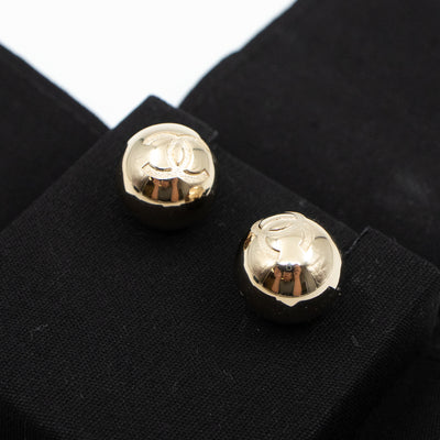 CC Sphere Earrings Light Gold