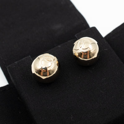 CC Sphere Earrings Light Gold