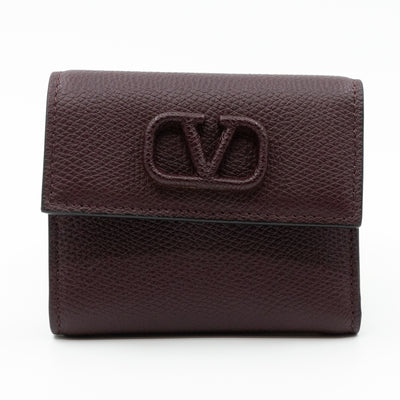 Small VSLING Wallet Burgundy Leather