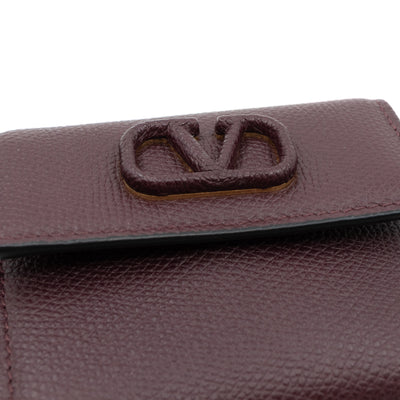 Small VSLING Wallet Burgundy Leather