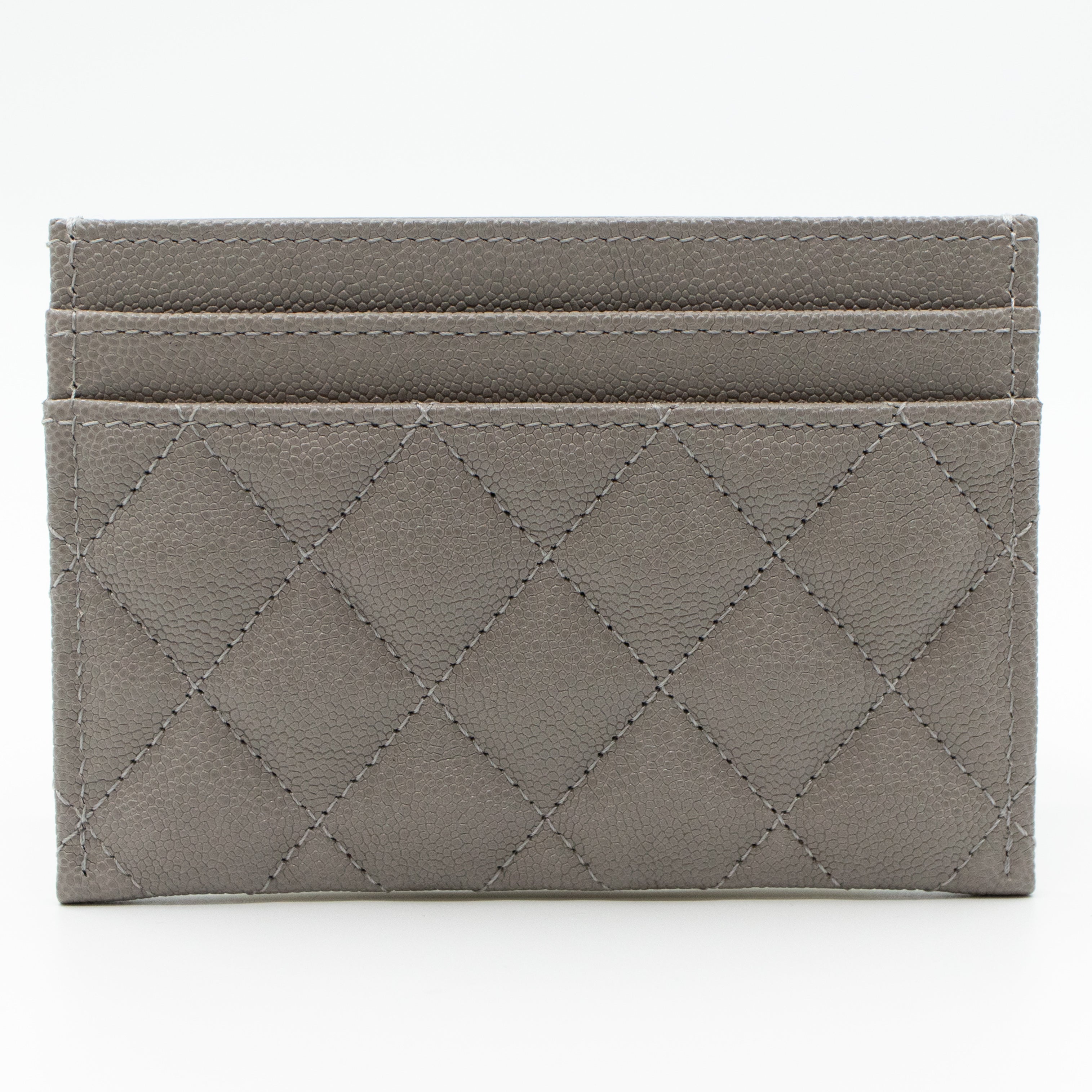 Boy Classic Card Holder Grey Caviar