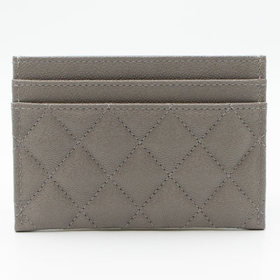 Boy Classic Card Holder Grey Caviar