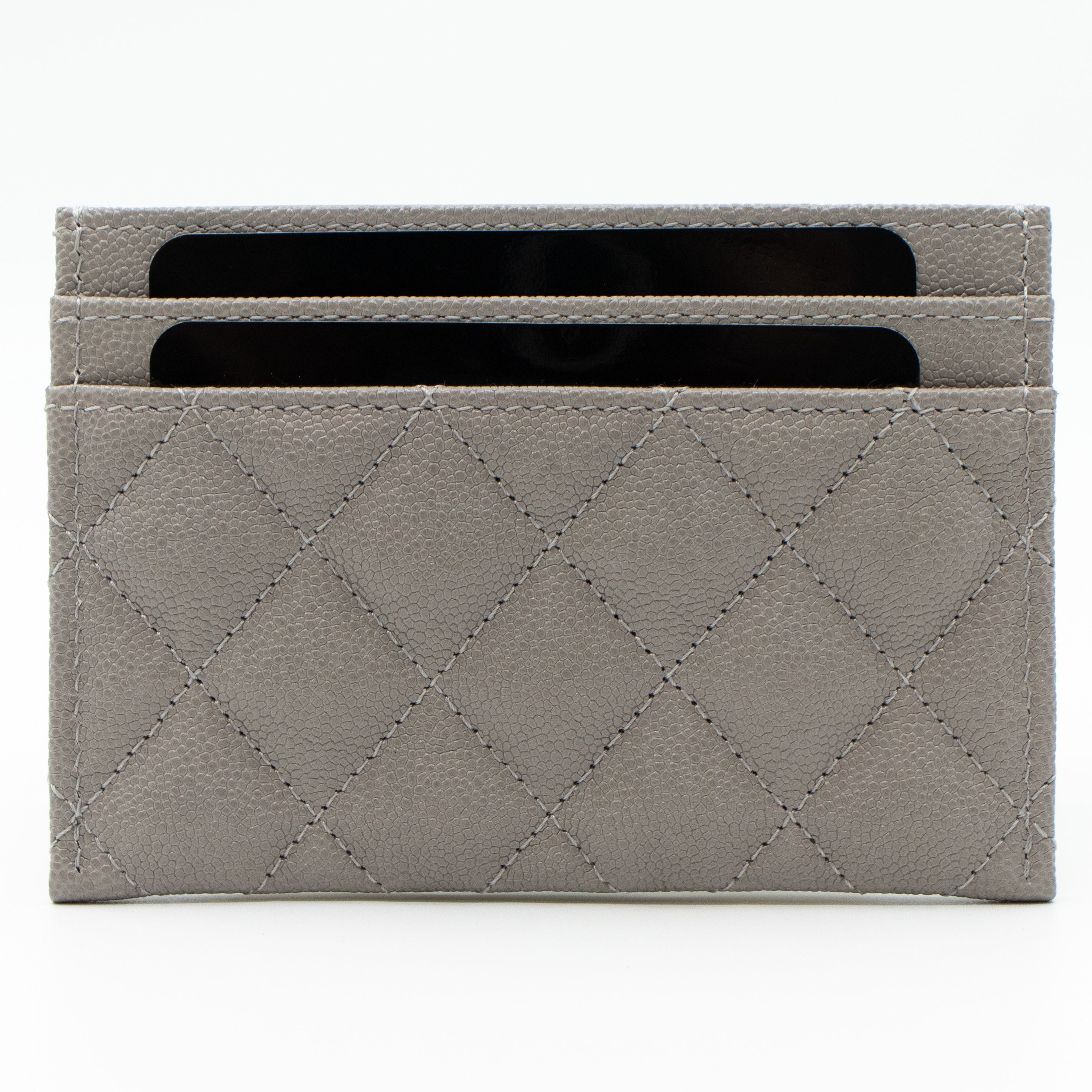 Boy Classic Card Holder Grey Caviar