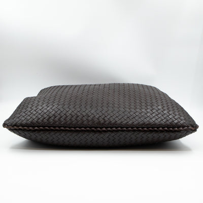 Intrecciato Veneta Hobo Bag Brown