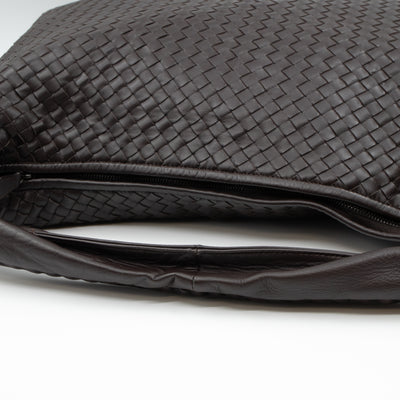 Intrecciato Veneta Hobo Bag Brown