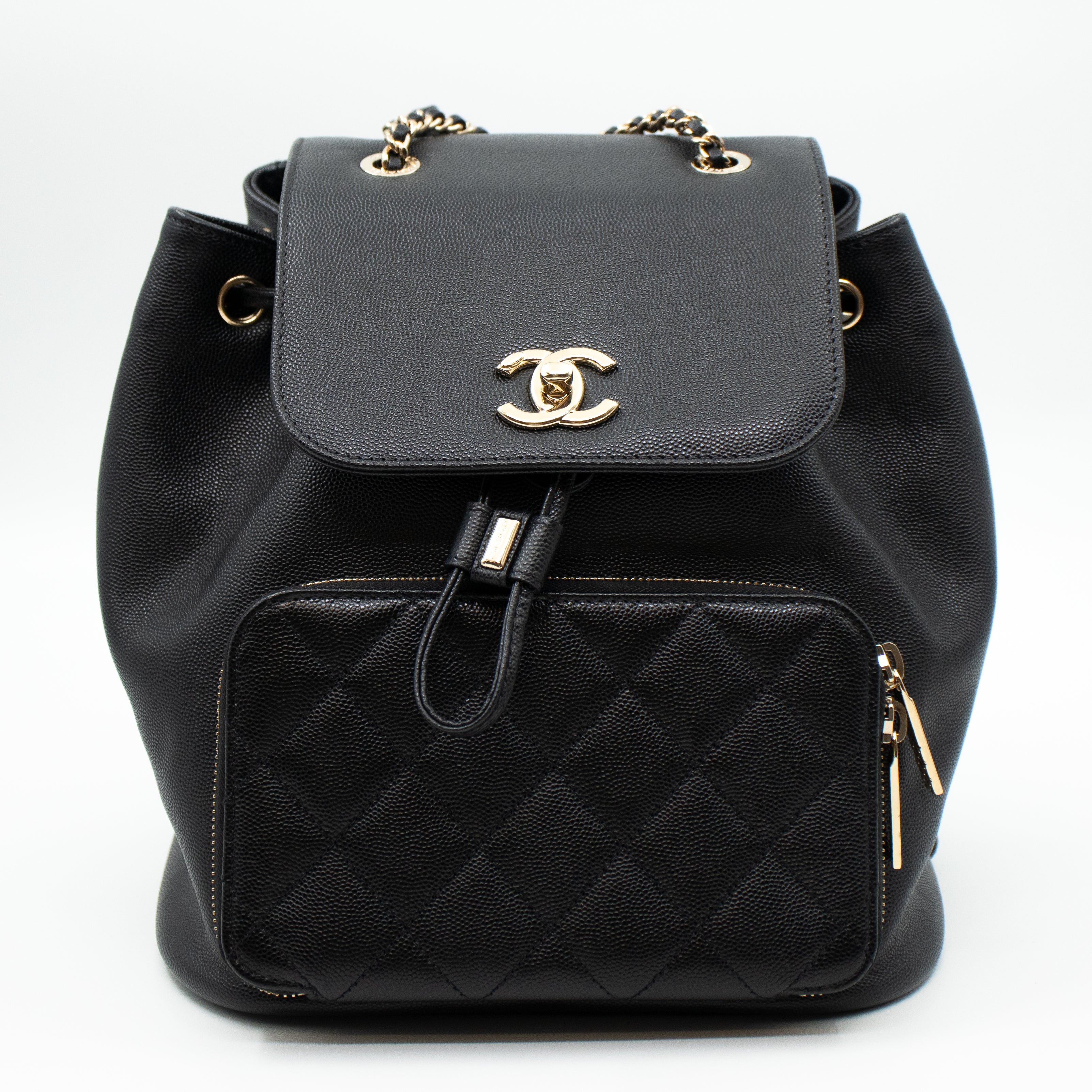 Business Affinity Backpack Small Black Caviar