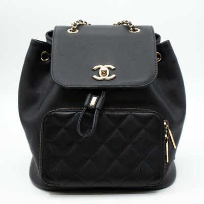 Business Affinity Backpack Small Black Caviar
