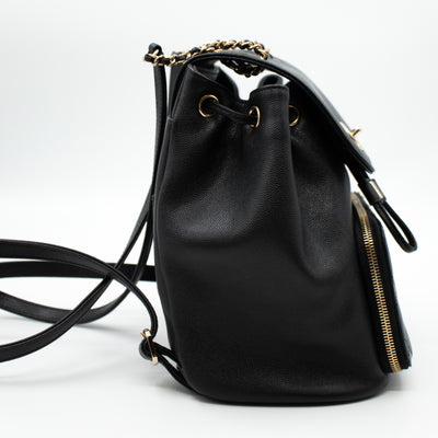 Business Affinity Backpack Small Black Caviar