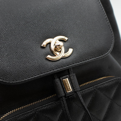 Business Affinity Backpack Small Black Caviar