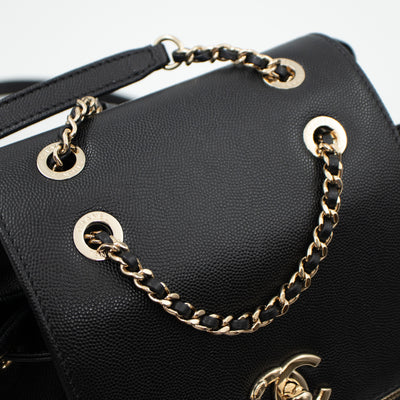 Business Affinity Backpack Small Black Caviar